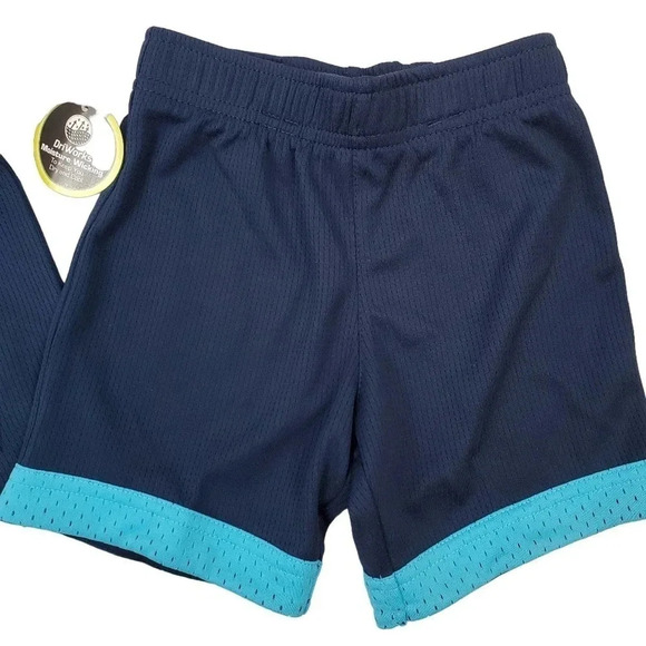 12m Boys FOOTBALL Blue Athletic Short Sleeve Hooded Tshirt and Short Set - Picture 4 of 7